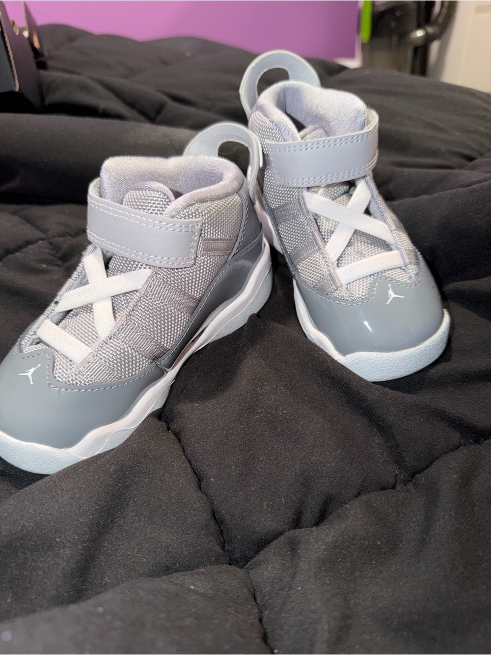 Jordan Toddler Light Gray High-Top Sneakers